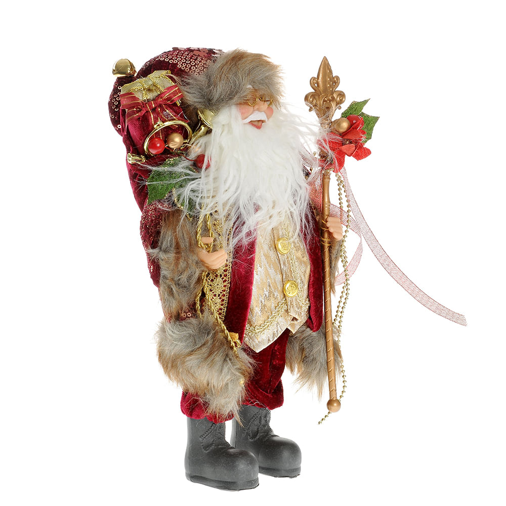 Decoratiune Mos Craciun rosu 30 cm - 1 | YEO