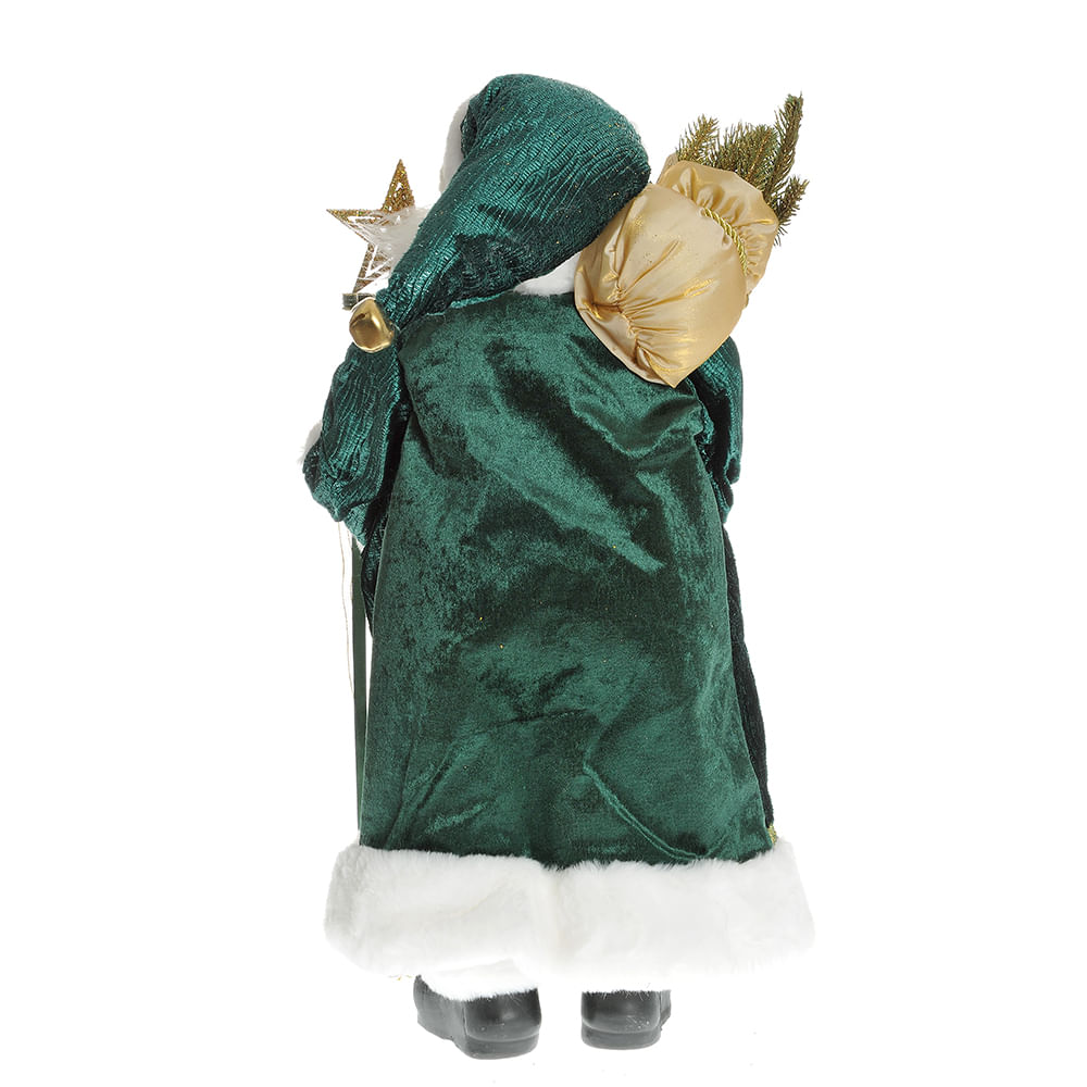 Decoratiune Mos Craciun verde 60 cm - 3 | YEO