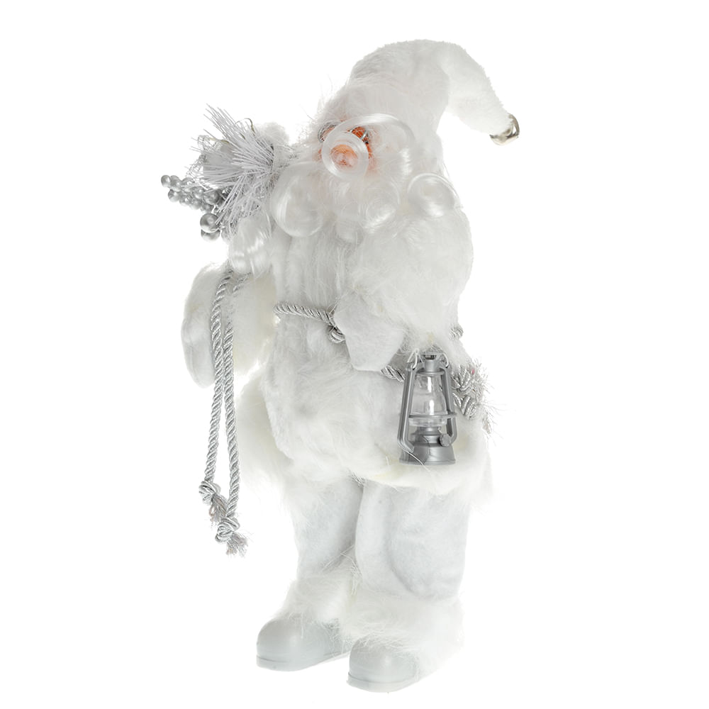 Decoratiune Mos Craciun alb 30 cm - 1 | YEO