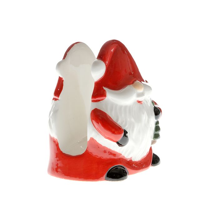 Suport pentru servetele cu Mos Craciun 10 cm