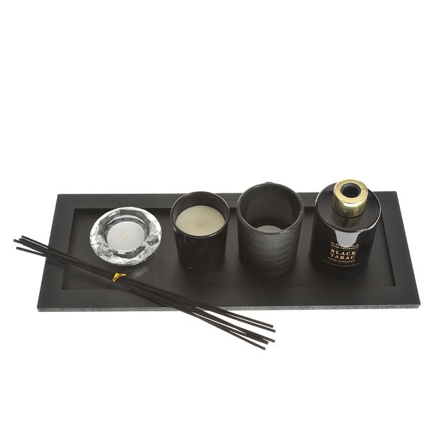 Set aromaterapie Black Tabac cu betisoare parfumate