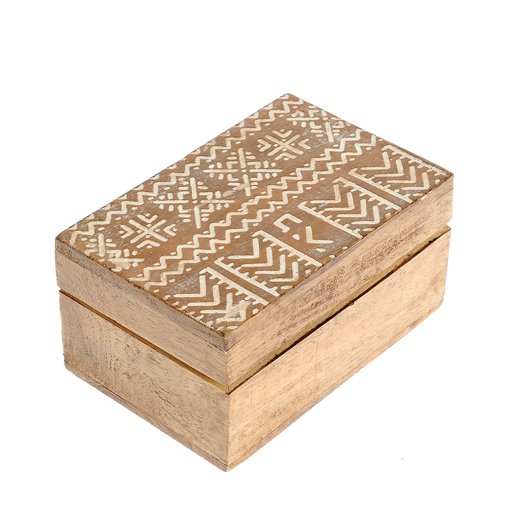 Decoratiune cutie lemn mango 10 x 15 cm - 2 | YEO
