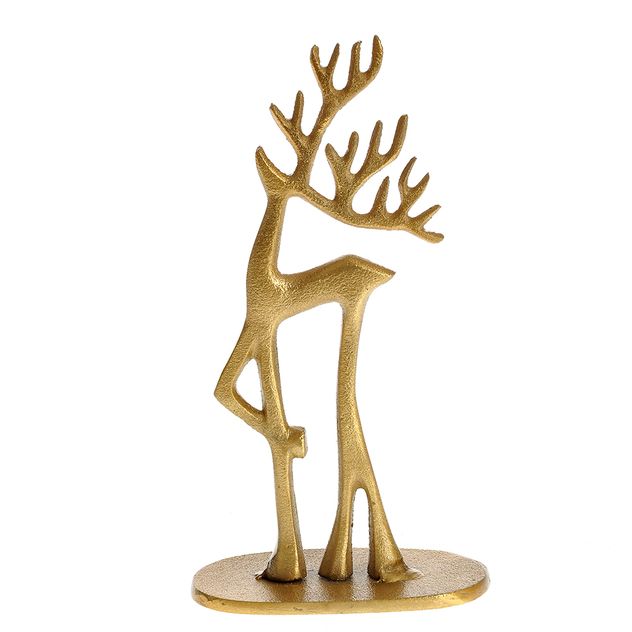 Decoratiune ren auriu 20 cm