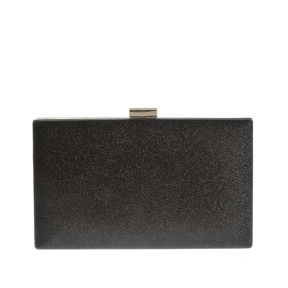Geanta plic neagra cu sclipici - 3 | YEO