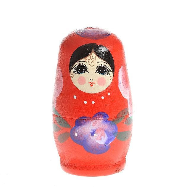 Set statuete papusi Matrioska din lemn pictat