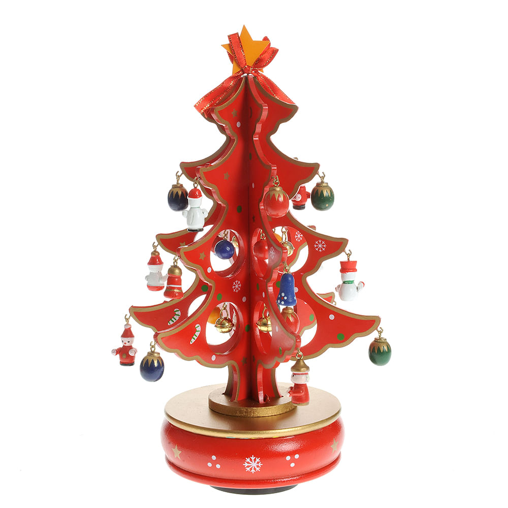 Decoratiune brad rosu de Craciun 29 cm