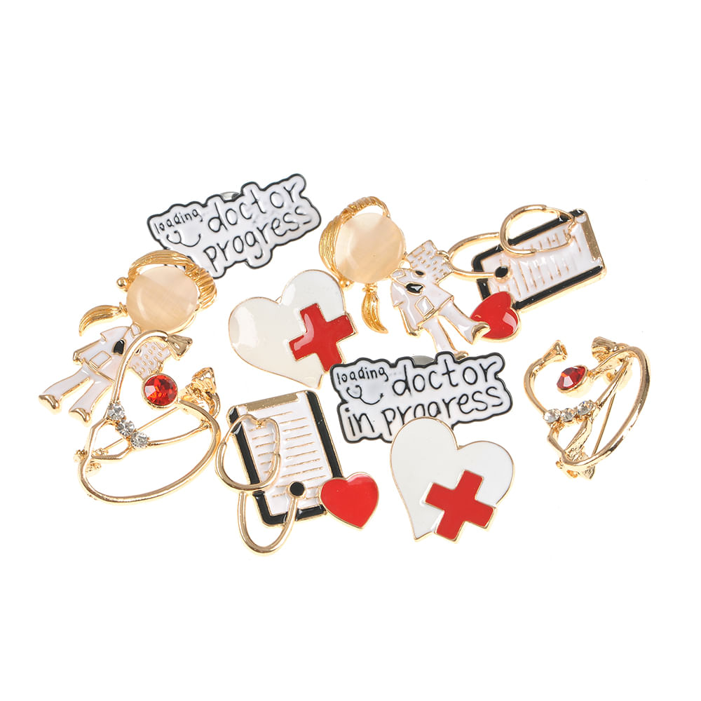 Set 10 brose martisor cu tematica medicala - 2 | YEO