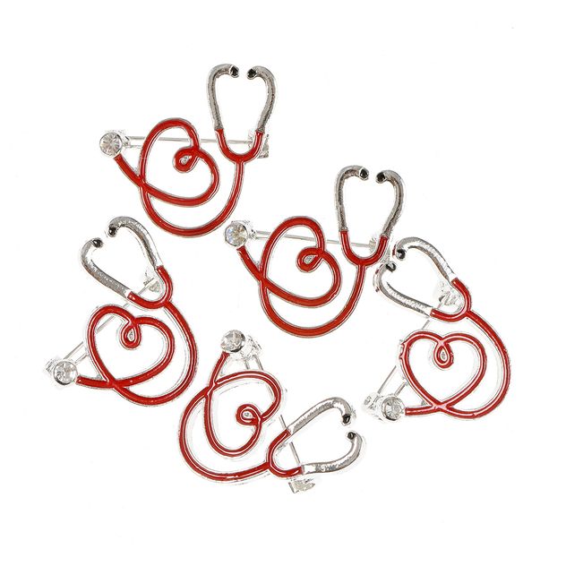 Set 5 brose martisor stetoscop