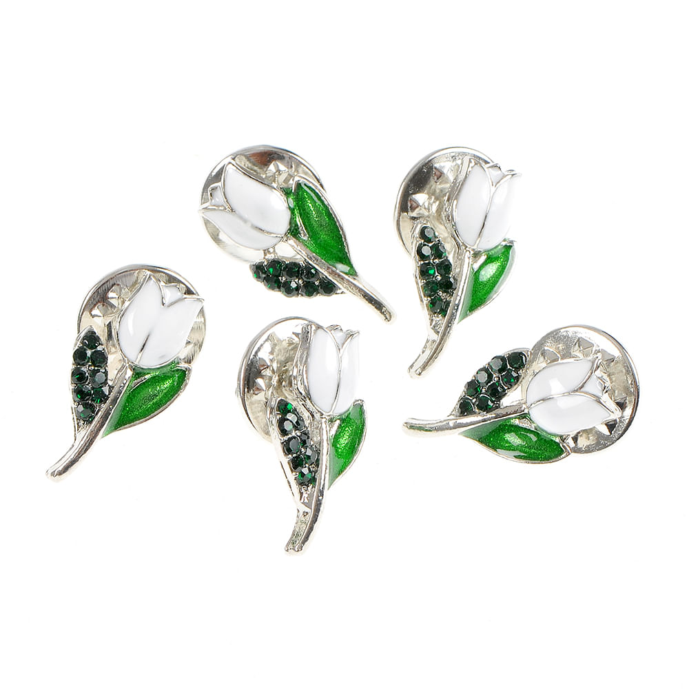 Set 5 brose martisor lalea alba
