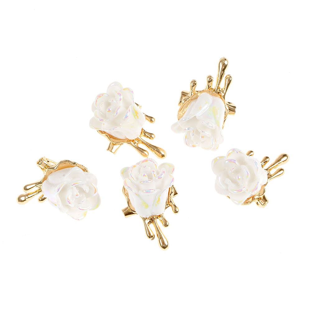 Set 5 brose martisor trandafir alb - 3 | YEO