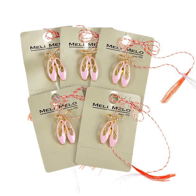 Set 5 brose martisor pantofi de balerina