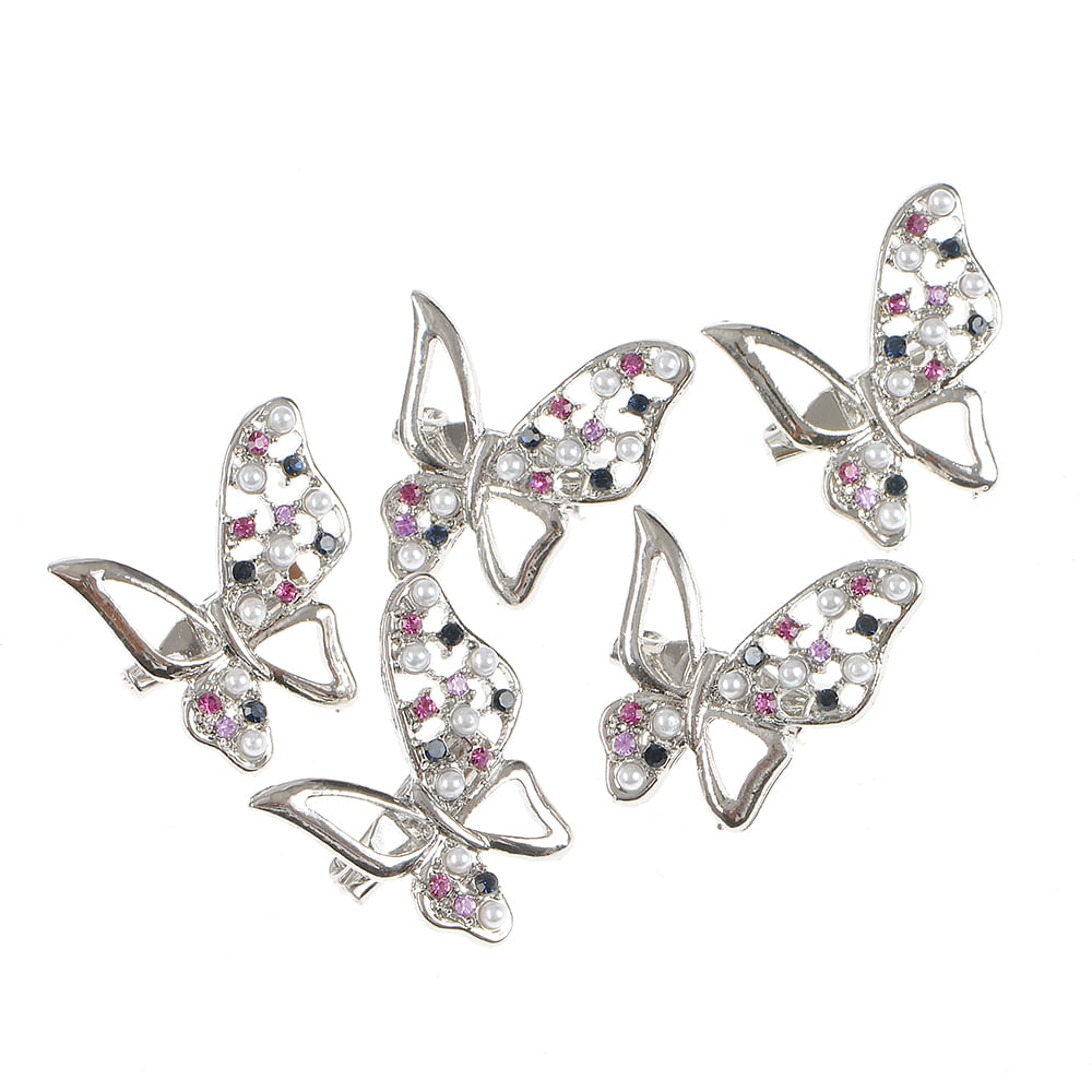 Set 5 brose martisor fluture argintiu - 3 | YEO