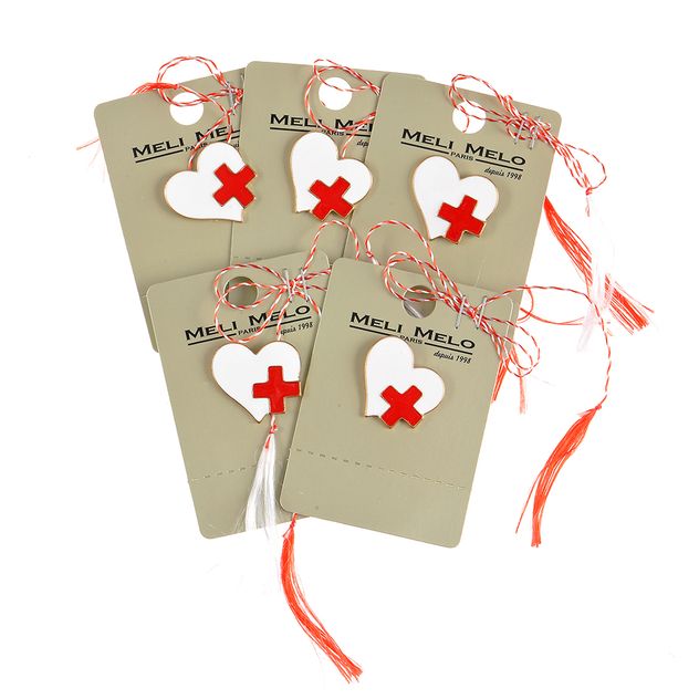 Set 5 brose martisor inima