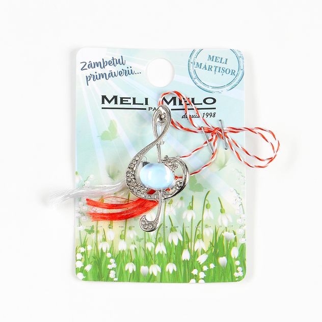 Brosa martisor Cheia Sol si pisica