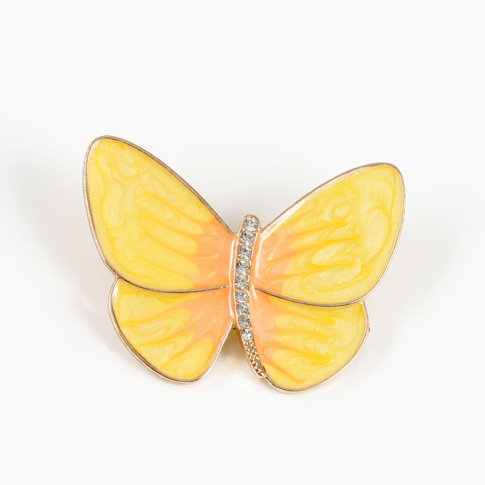 Brosa martisor fluture cu aripi galbene - 3 | YEO
