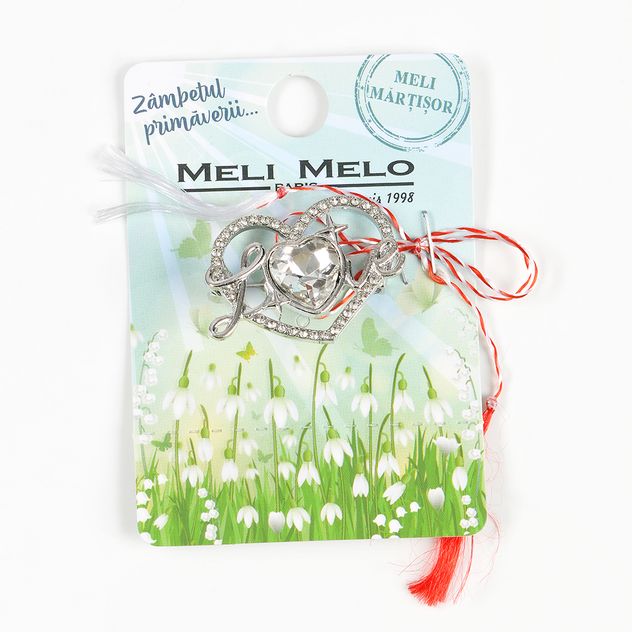 Brosa martisor inima Love