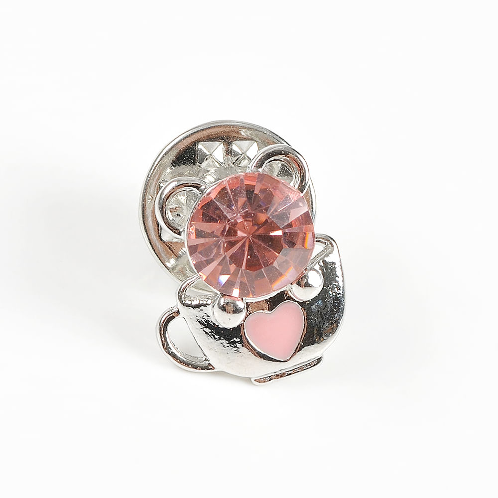 Brosa martisor cu piatra roz - 3 | YEO