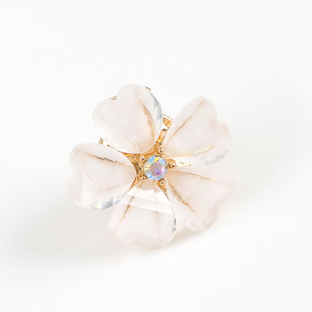 Brosa martisor floare alba - 3 | YEO