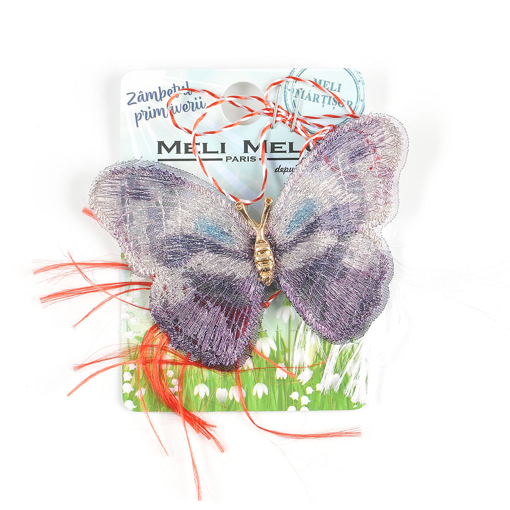 Brosa martisor fluture multicolor - 1 | YEO