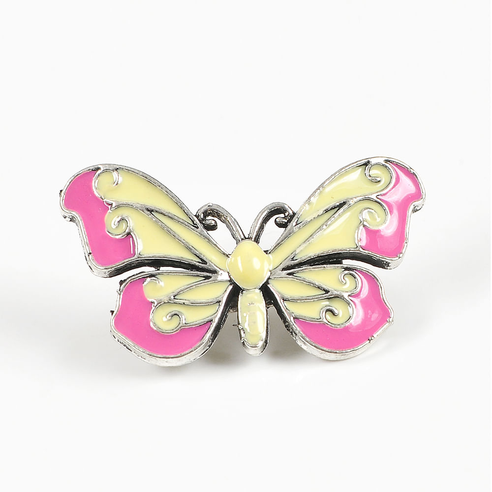 Brosa martisor fluture cu aripi roz