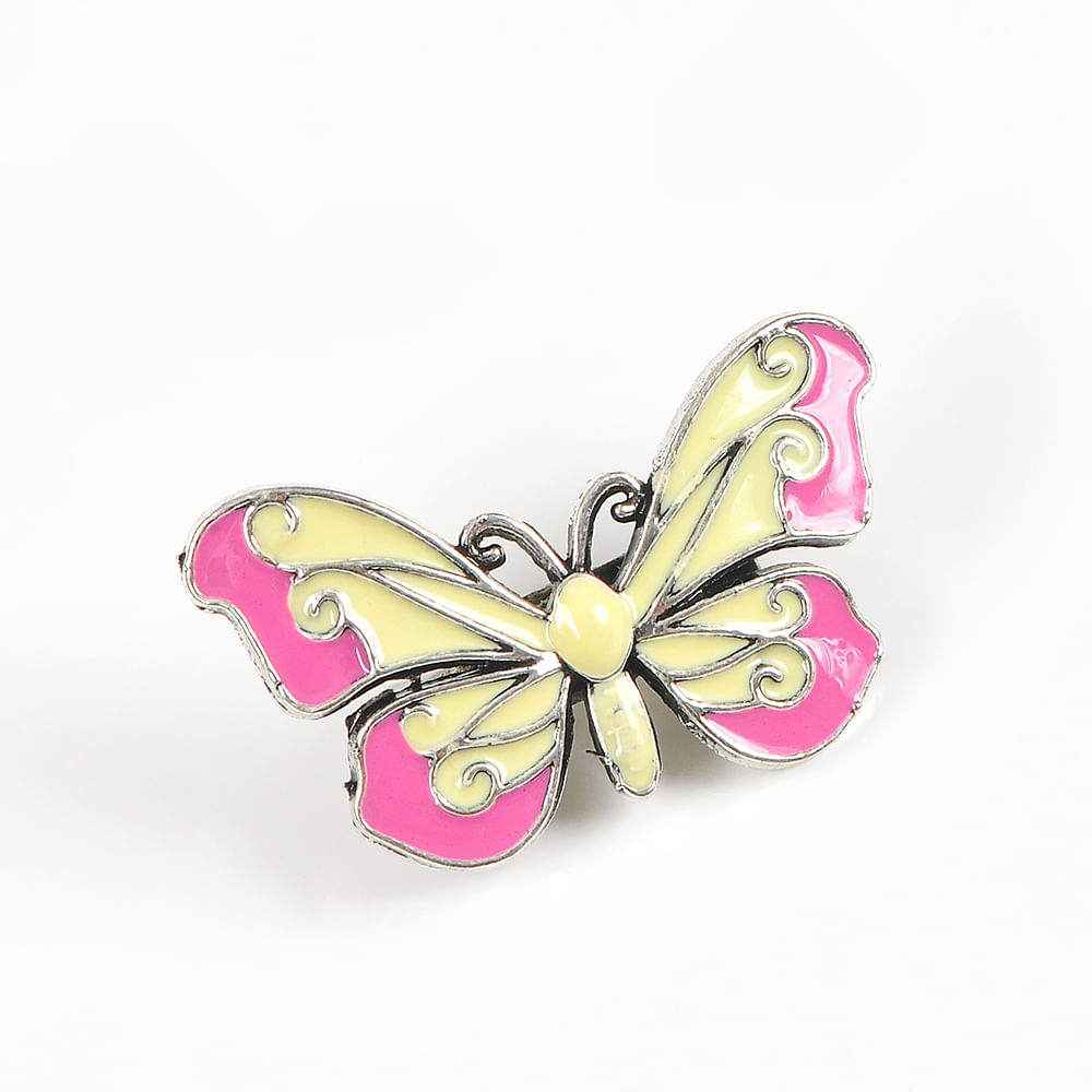 Brosa martisor fluture cu aripi roz - 3 | YEO