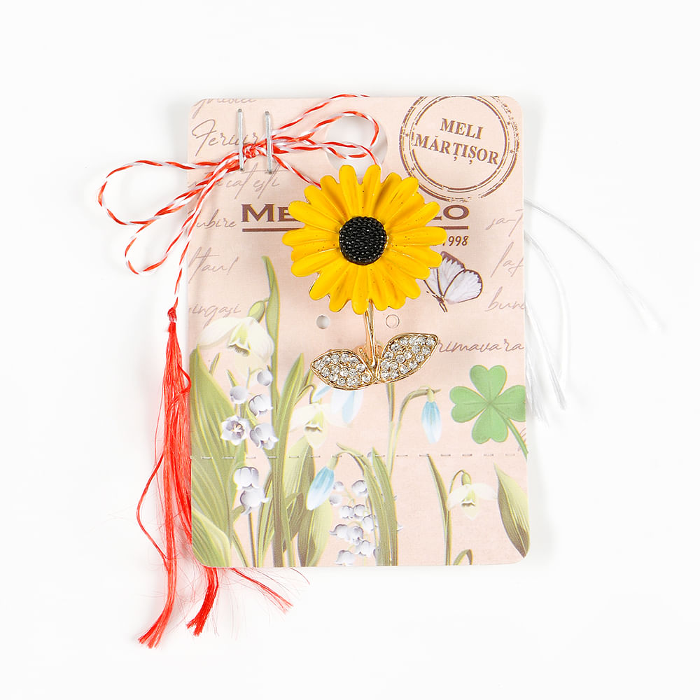 Brosa martisor floarea soarelui - 1 | YEO