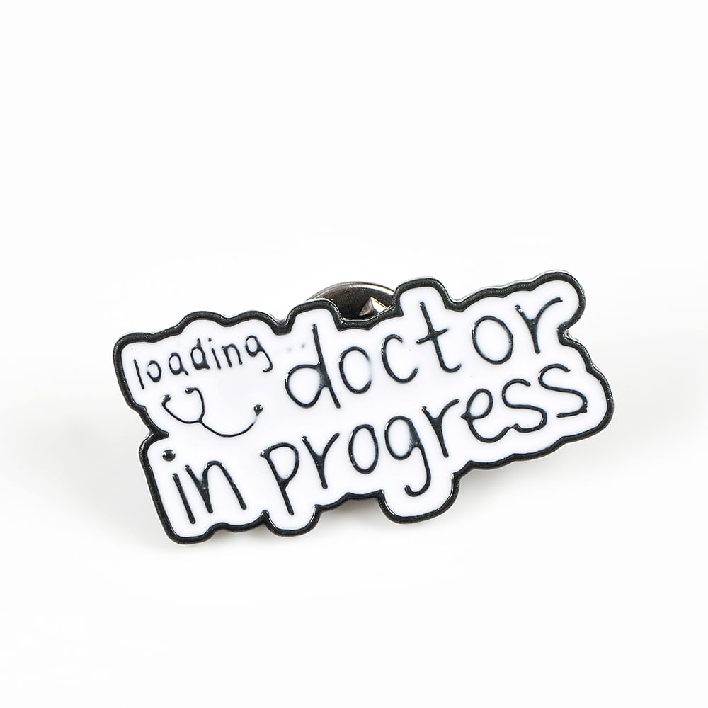 Brosa martisor cu mesaj Doctor  in progress - 3 | YEO