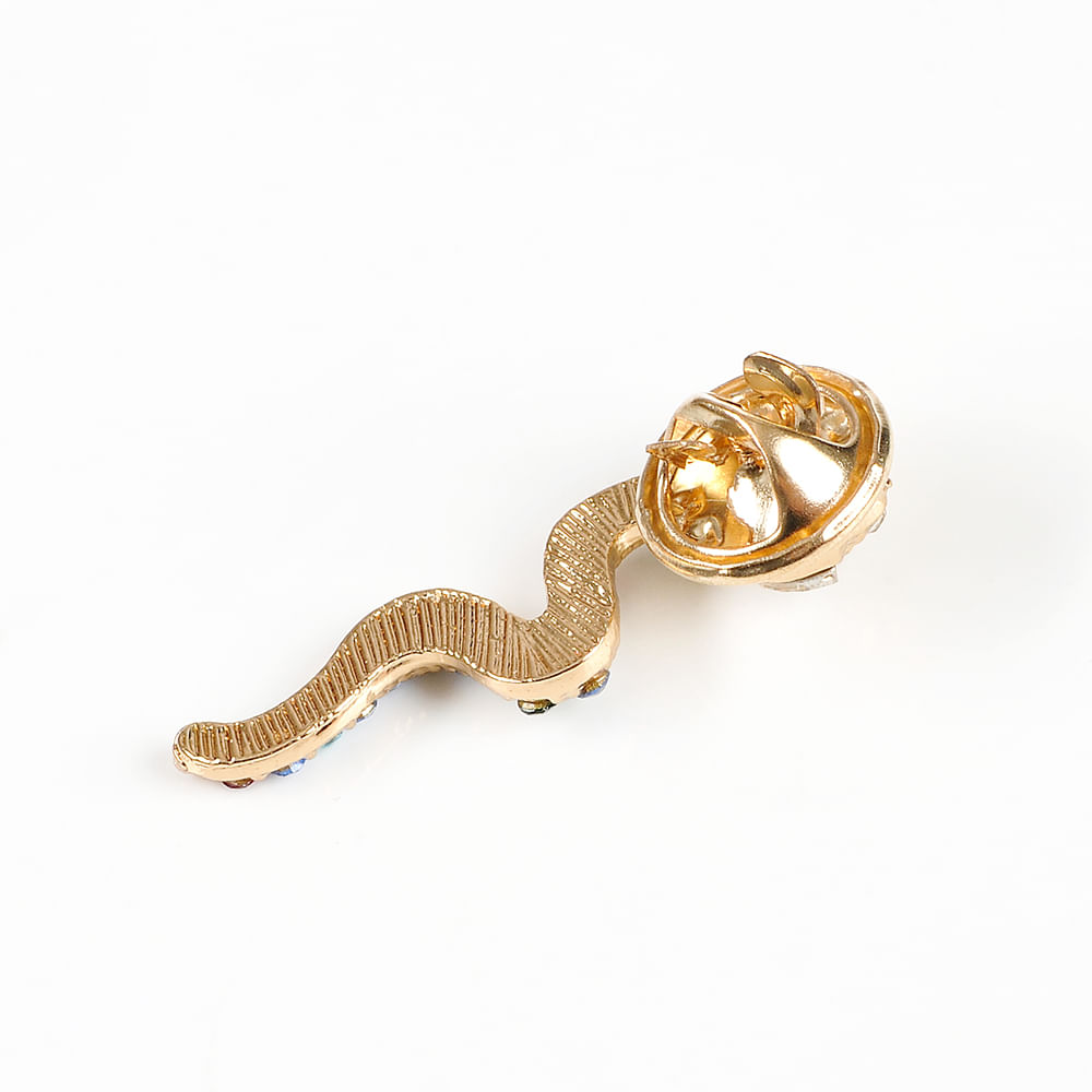 Brosa martisor sarpe cu pietre acrilice - 3 | YEO