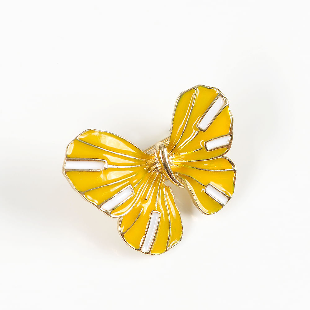 Brosa martisor fluture cu aripi galbene - 3 | YEO