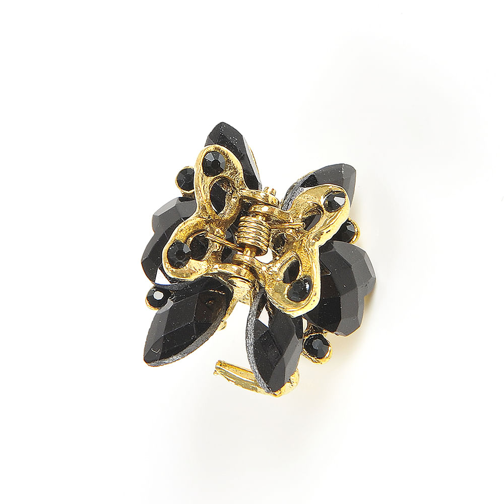 Cleste auriu cu pietre acrilice negre - 1 | YEO