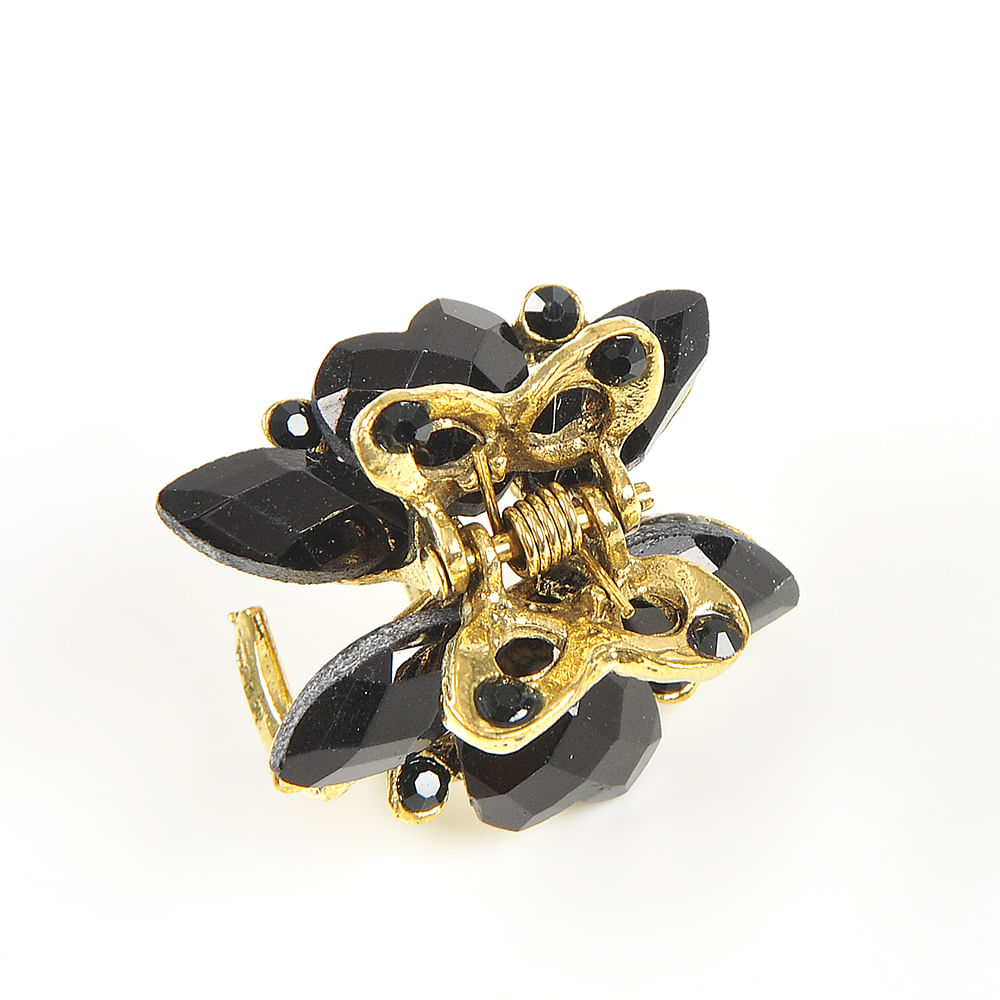 Cleste auriu cu pietre acrilice negre - 3 | YEO