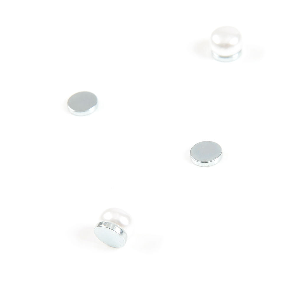 Cercei magnetici cu perla alba - 1 | YEO