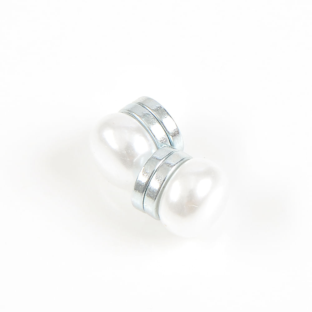 Cercei magnetici cu perla alba - 2 | YEO
