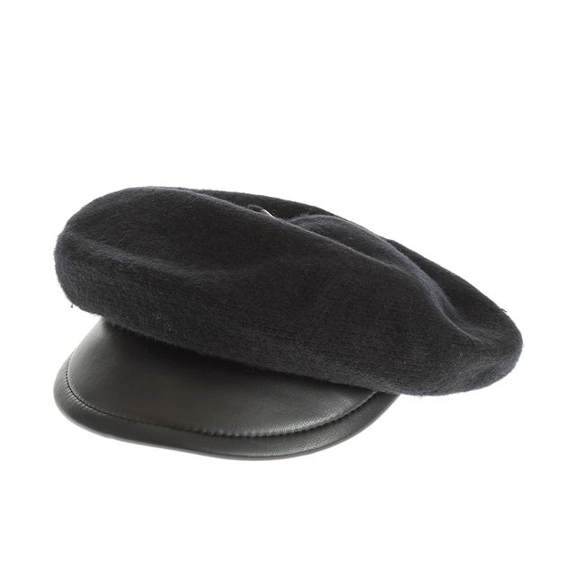 Sapca reglabila neagra  din lana