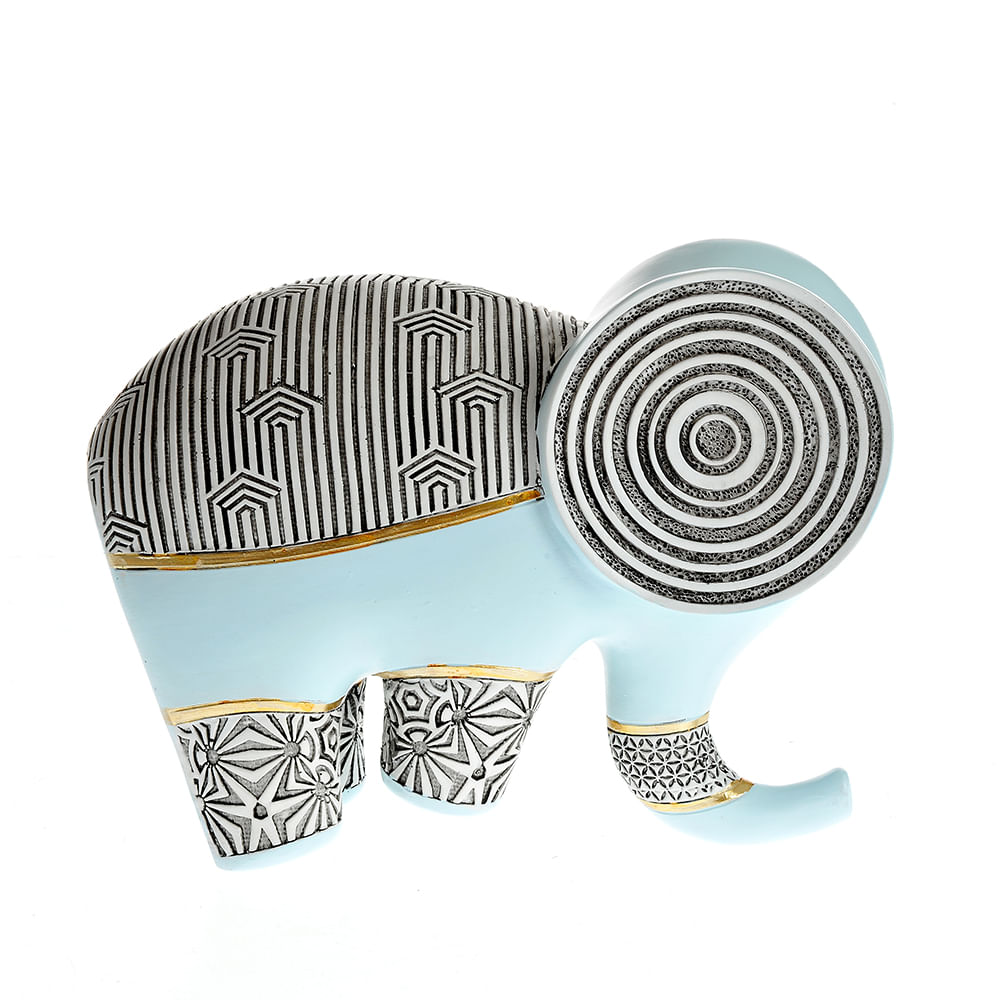 Statueta elefant multicolor 20 cm - 2 | YEO