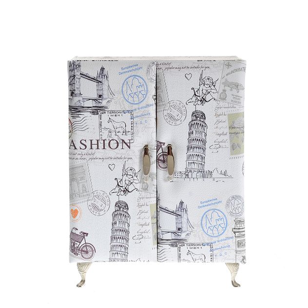 Cutie de bijuterii tip dulap cu picioare metalice