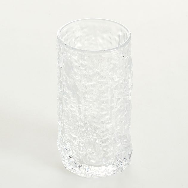 Pahar din sticla cu textura neregulata 350 ml