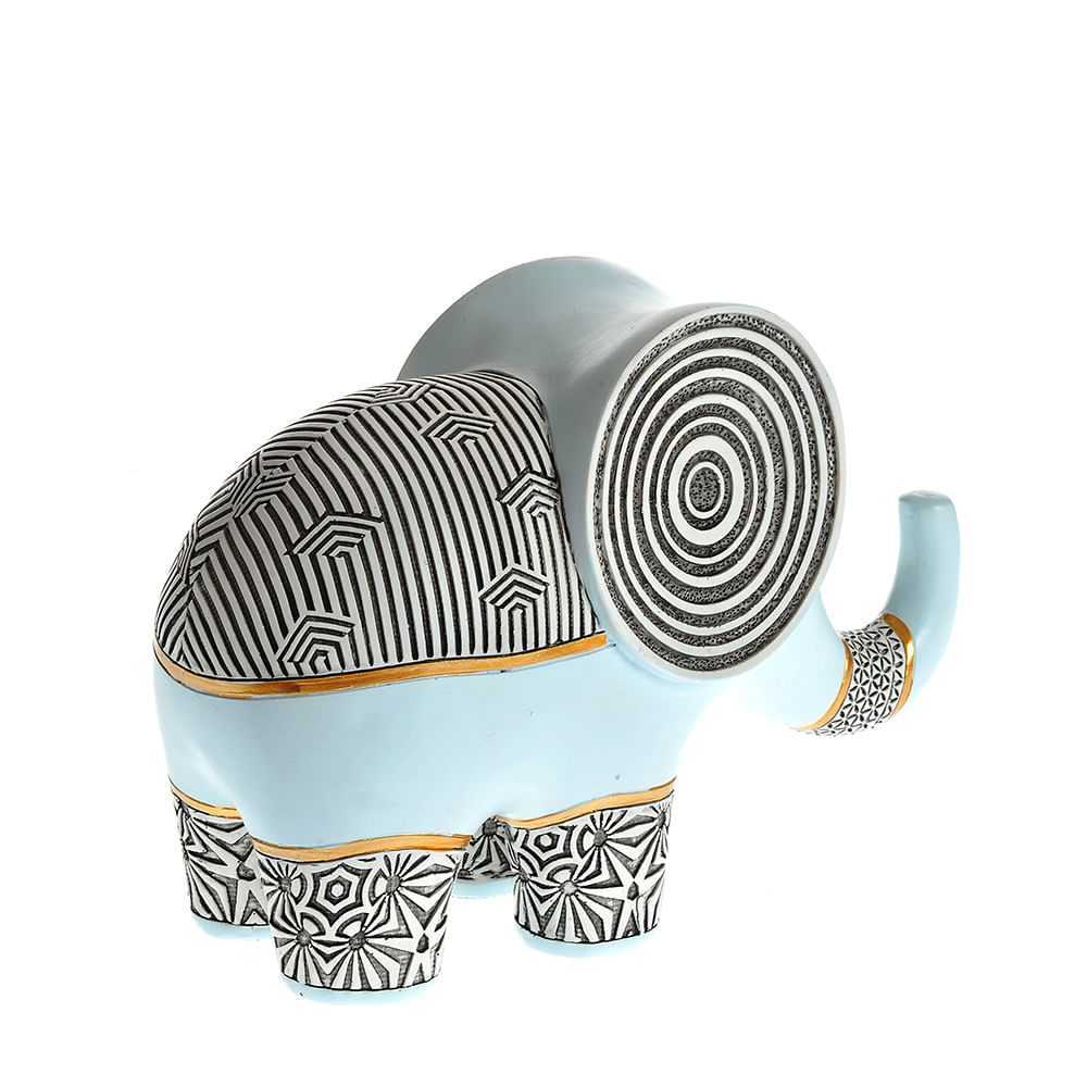 Statueta elefant multicolor 22 cm - 2 | YEO