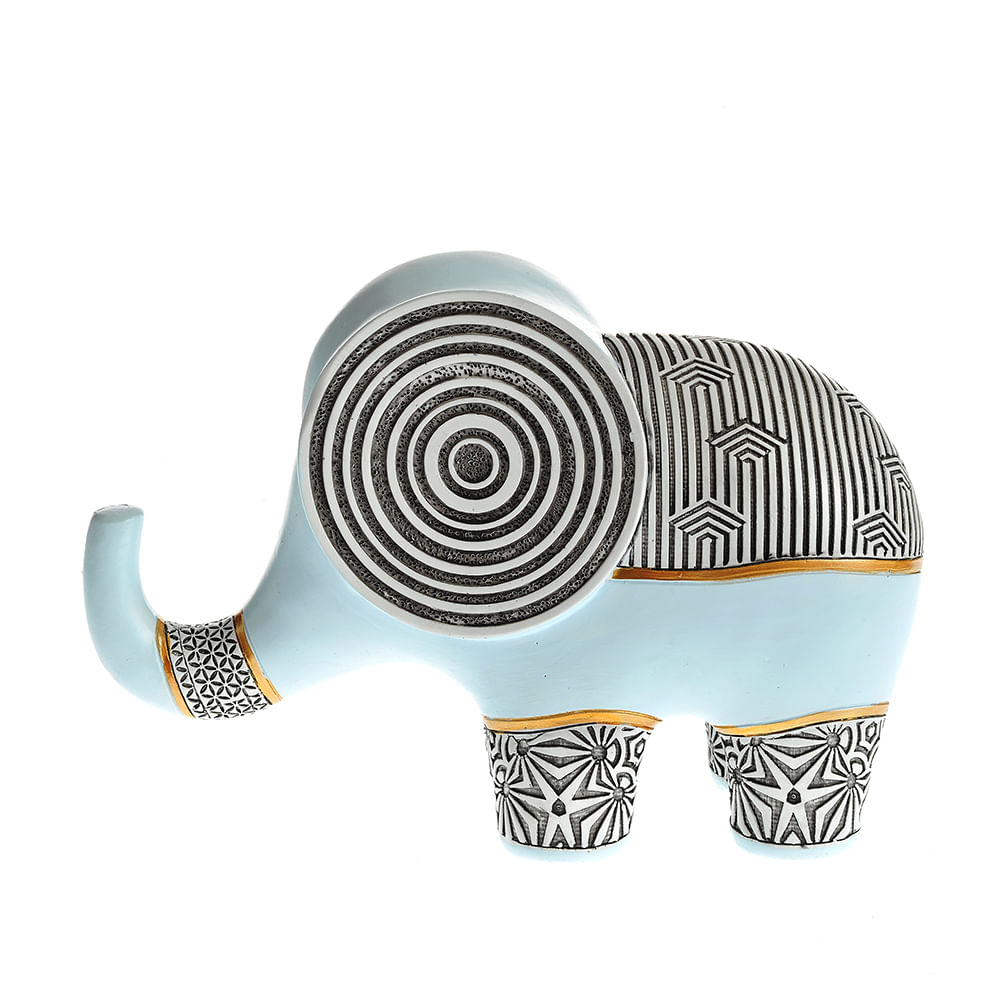 Statueta elefant multicolor 22 cm - 3 | YEO