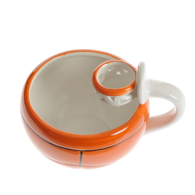 Cana ceramica cu design minge de baschet si cos decorativ