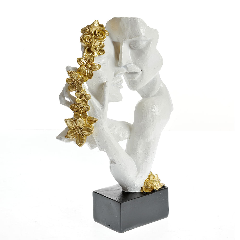 Statueta alba cuplu 30 cm - 3 | YEO