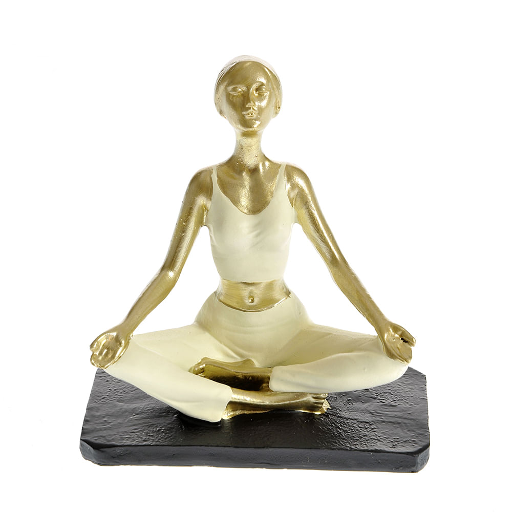 Statueta aurie yoga 10 cm