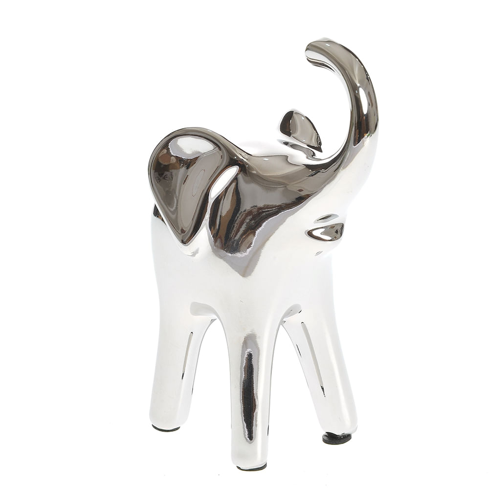 Statueta elefant argintiu 14 cm - 1 | YEO