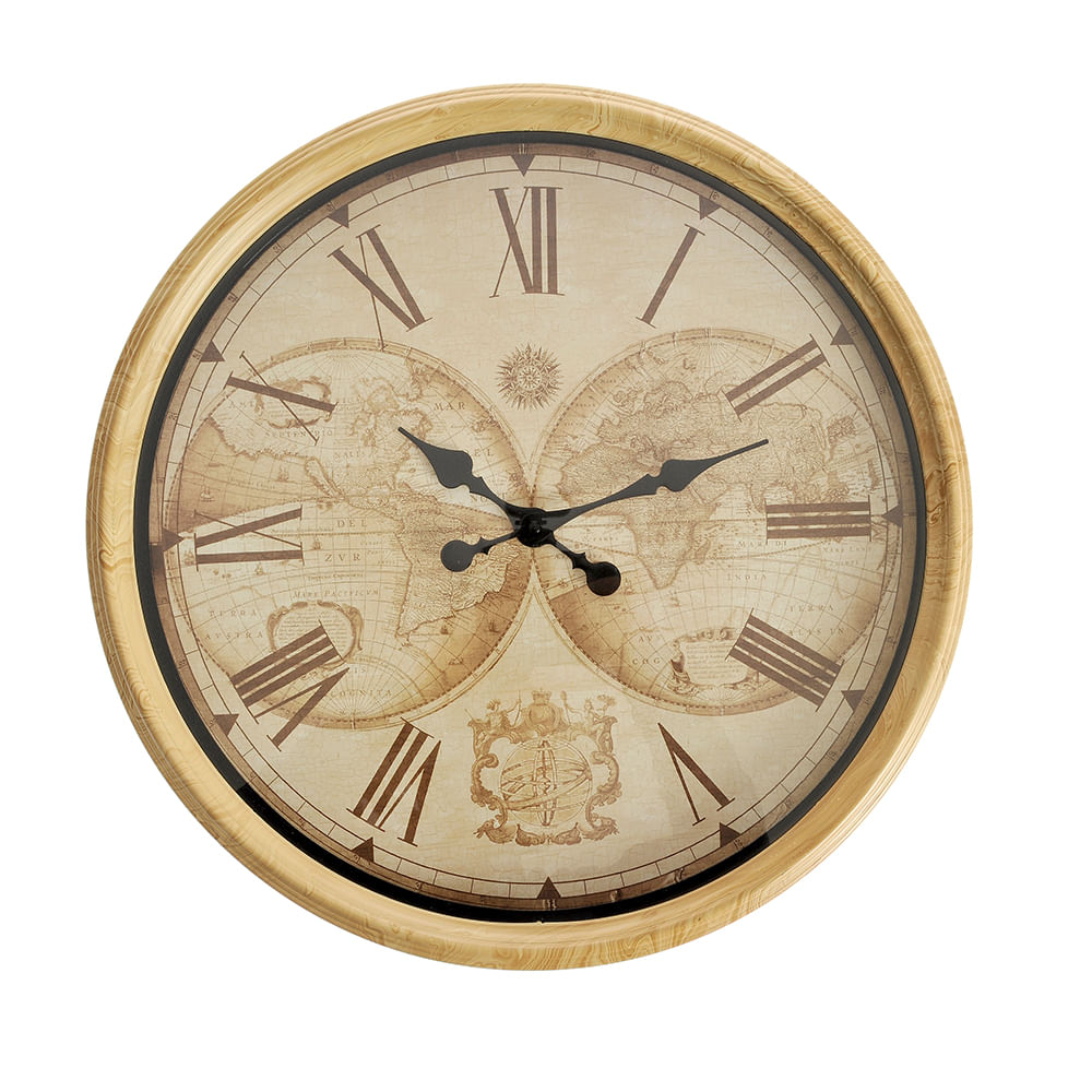 Ceas de perete imprimeu harta 50 cm - 3 | YEO
