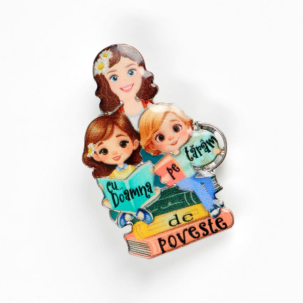 Brosa martisor Doamna pe taram de poveste - 2 | YEO