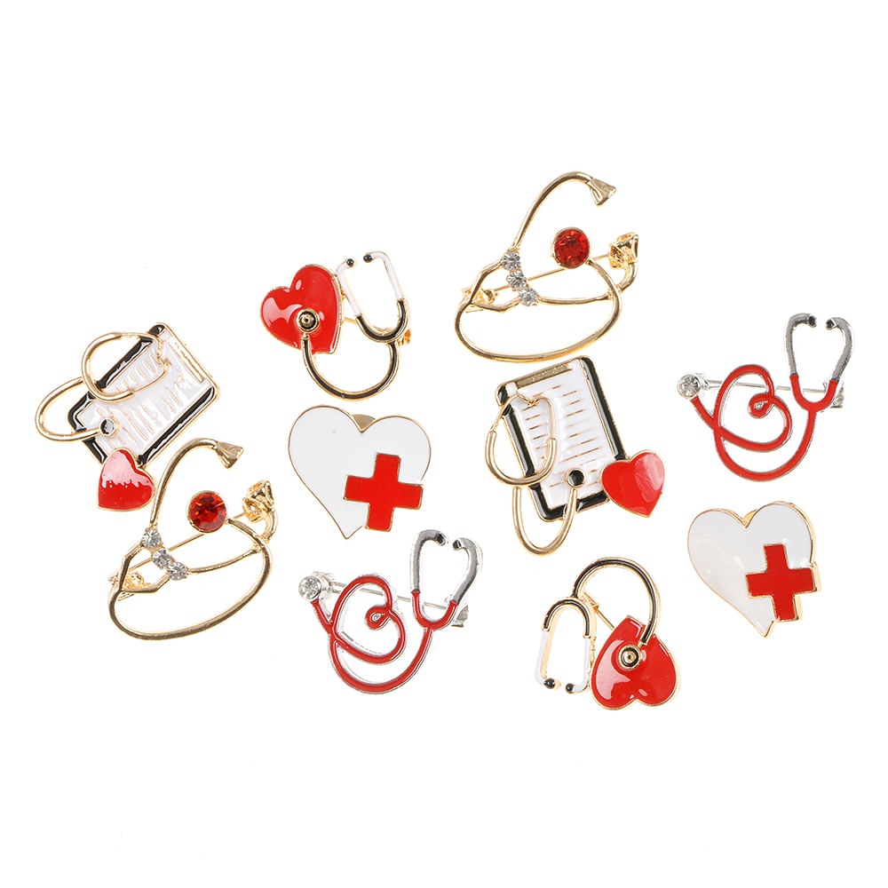 Set 10 brose martisor stetoscop - 3 | YEO