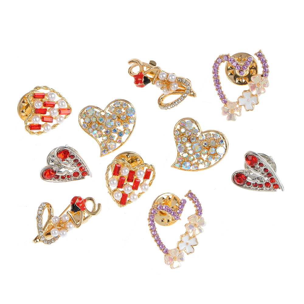 Set 10 brose martisor inima