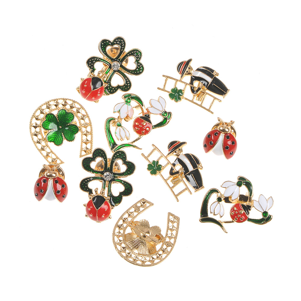 Set 10 brose martisor cu tematica de primavara - 3 | YEO