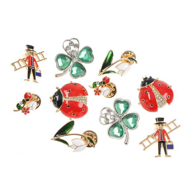 Set 10 brose martisor simboluri ale primaverii