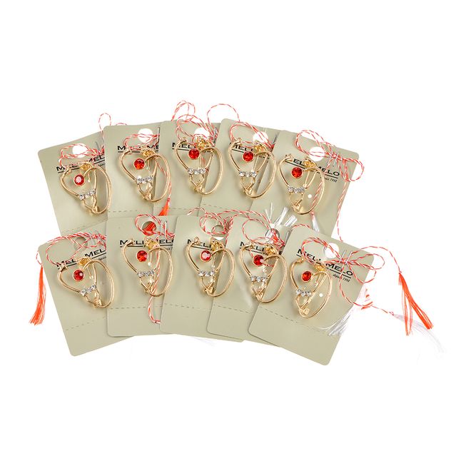 Set 10 brose martisor stetoscop auriu